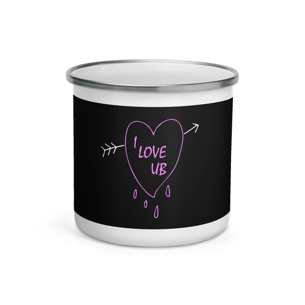 Enamel Mug pink heart