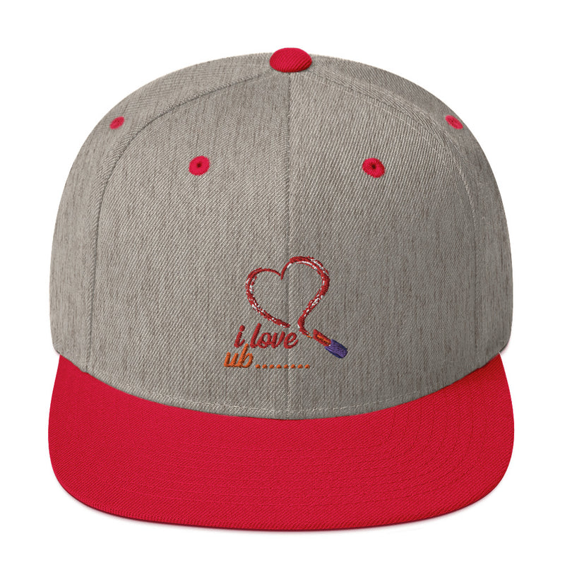 Snapback Hat red heart