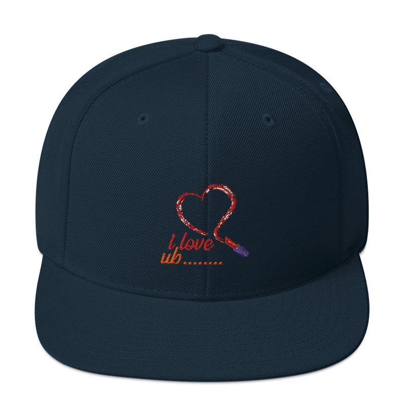 Snapback Hat red heart