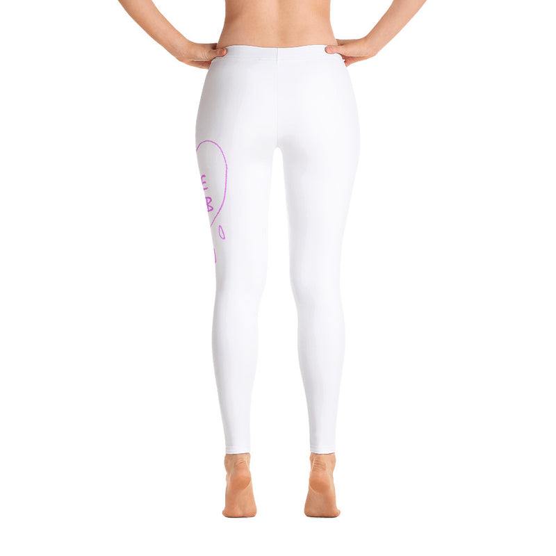 Leggings i love ub pink heart