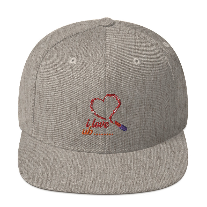 Snapback Hat red heart