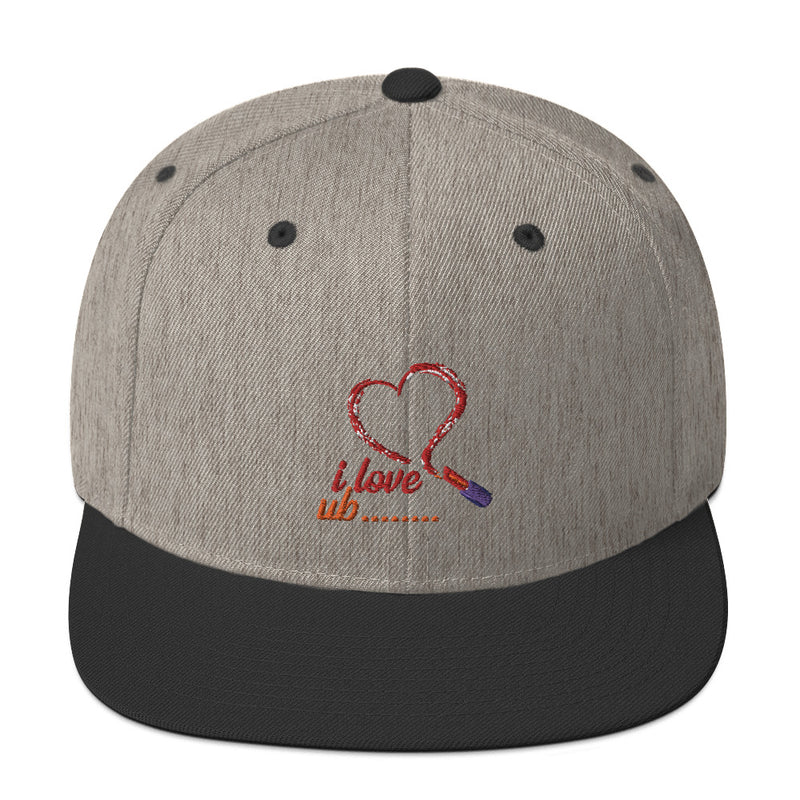 Snapback Hat red heart