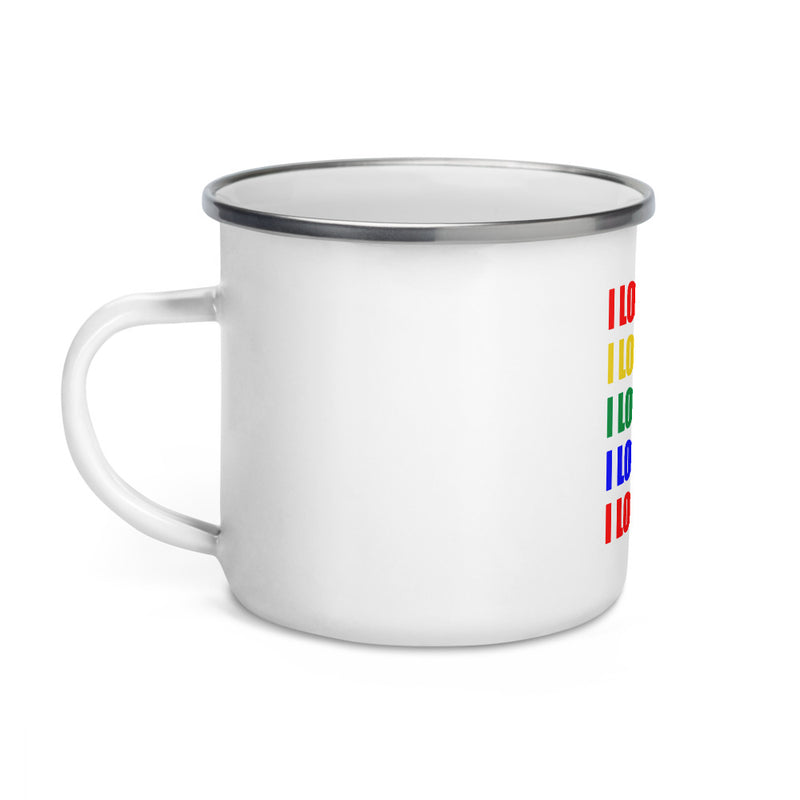 Enamel Mug love ub tag