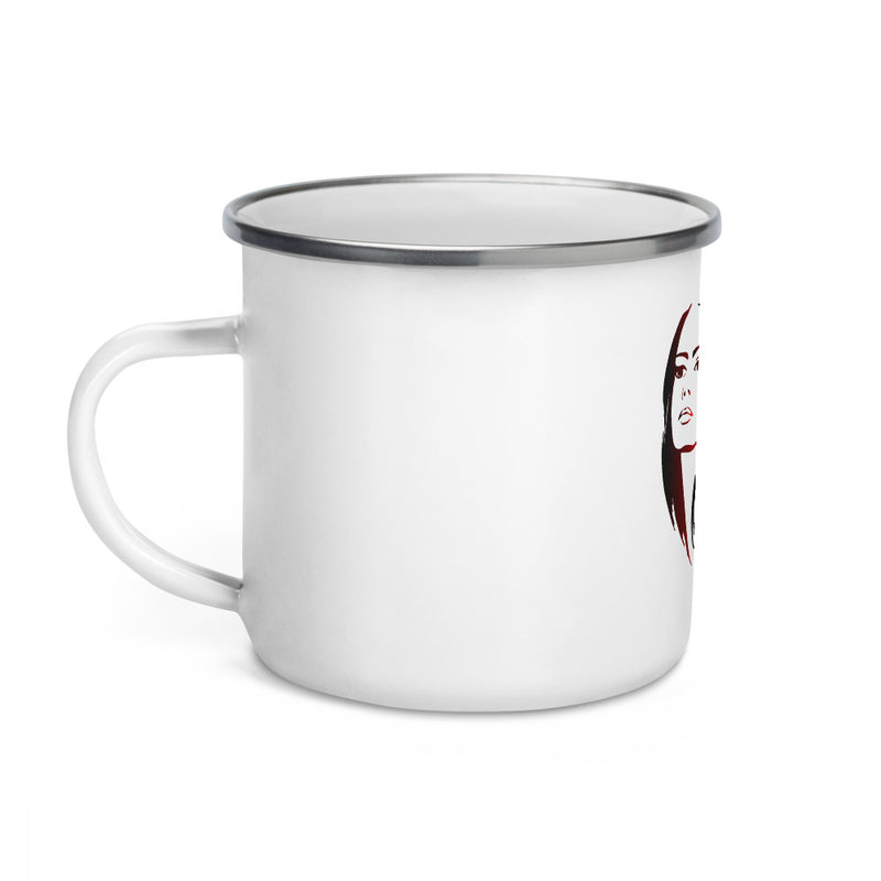 Enamel Mug girl rule the word