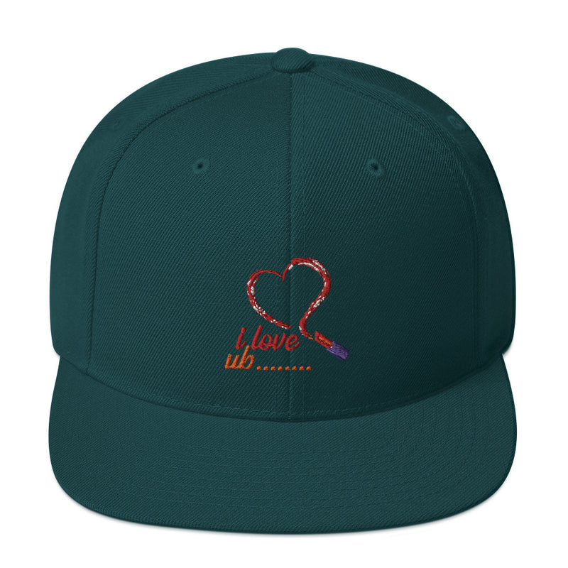 Snapback Hat red heart