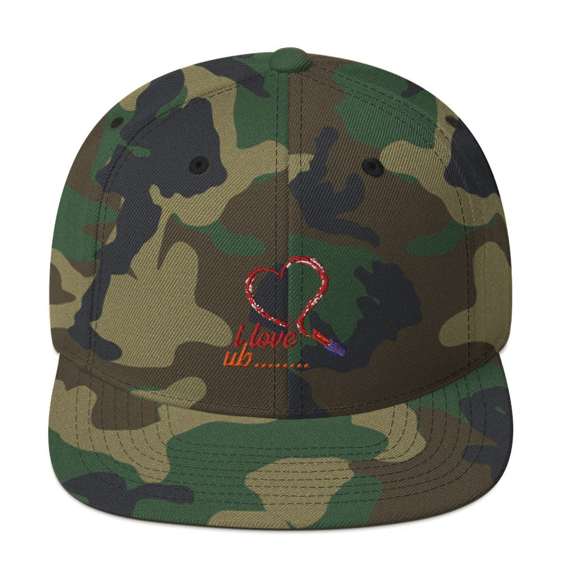 Snapback Hat red heart