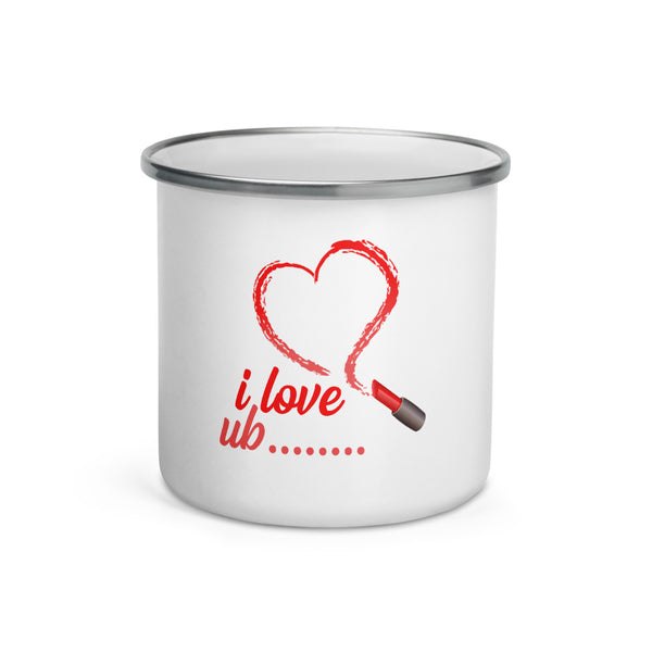 Enamel Mug lipstick heart