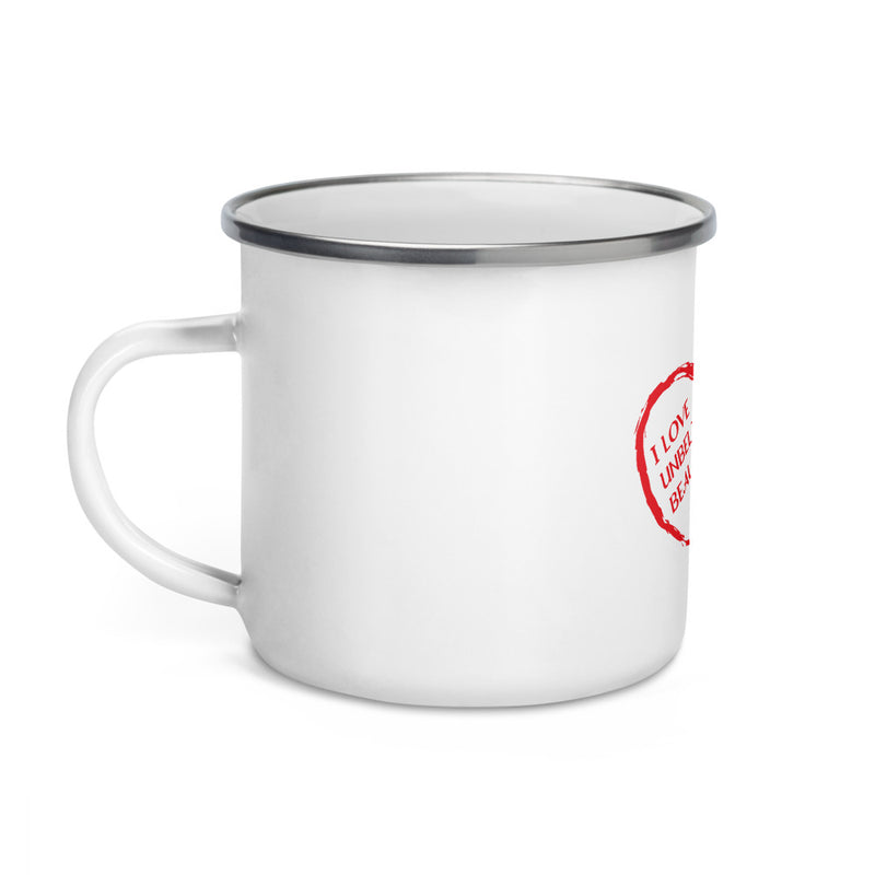 Enamel Mug  lipstick heart ub