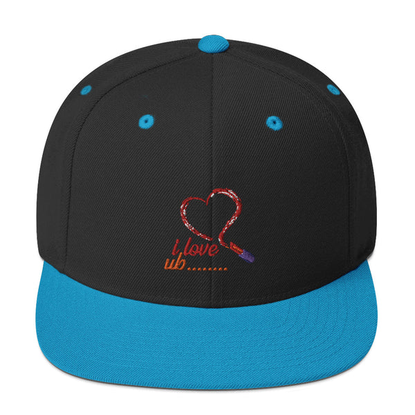 Snapback Hat red heart