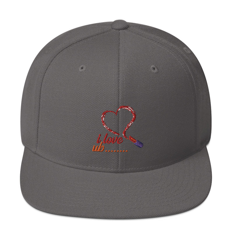 Snapback Hat red heart