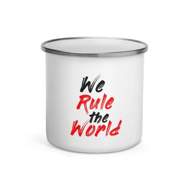 Enamel Mug we rule the word