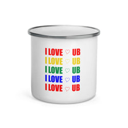 Enamel Mug love ub tag