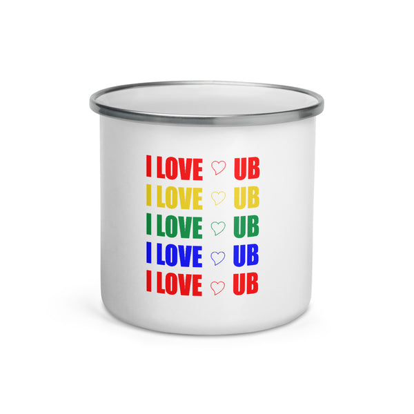 Enamel Mug love ub tag