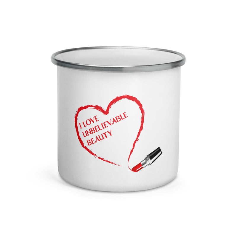 Enamel Mug  lipstick heart ub